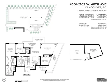 Aerial View of 501 2102 W 48th Avenue, Vancouver, BC