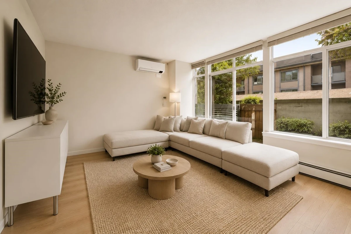 Family Room Photo of TH3 63 Keefer Place, Vancouver, BC