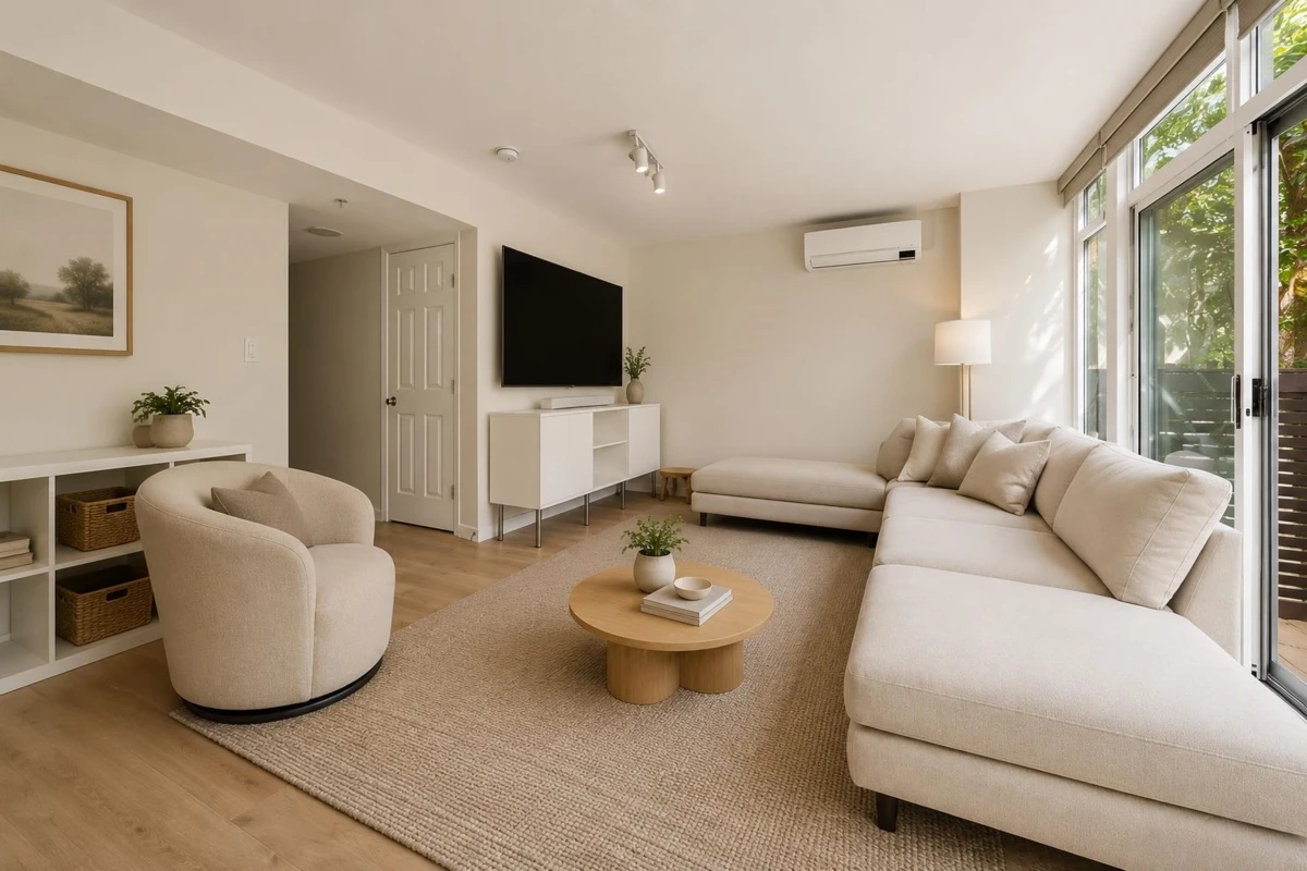 Living Room Photo of TH3 63 Keefer Place, Vancouver, BC