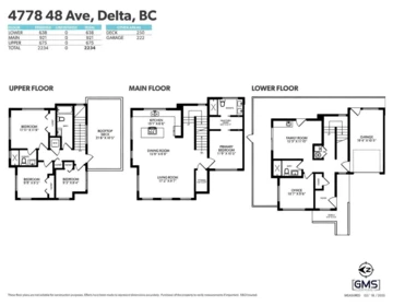 Aerial View of 4778 48b Street, Delta, BC