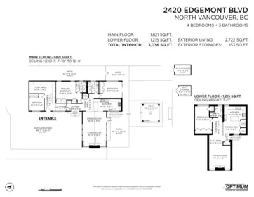 Exterior Rear Photo of 2420 Edgemont Boulevard, North Vancouver, BC