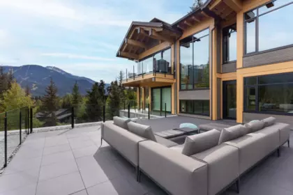 Aerial View of 7465 Treetop Lane, Whistler, BC