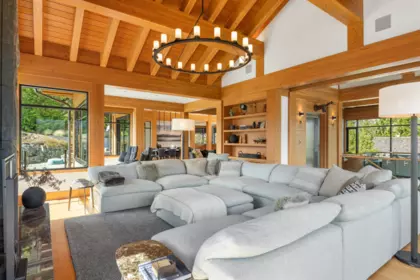Living Room Photo of 7465 Treetop Lane, Whistler, BC