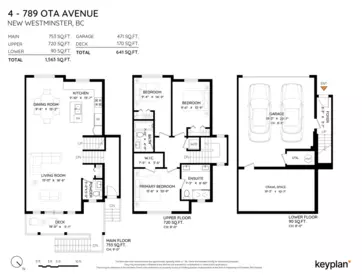 Exterior Rear Photo of 4 789 Ota Avenue, New Westminster, BC