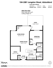 Aerial View of 104 2581 Langdon Street, Abbotsford, BC