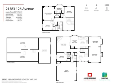 Aerial View of 21583 126 Avenue, Maple Ridge, BC
