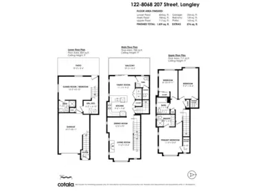 Family Room Photo of 122 8068 207 Street, Langley, BC
