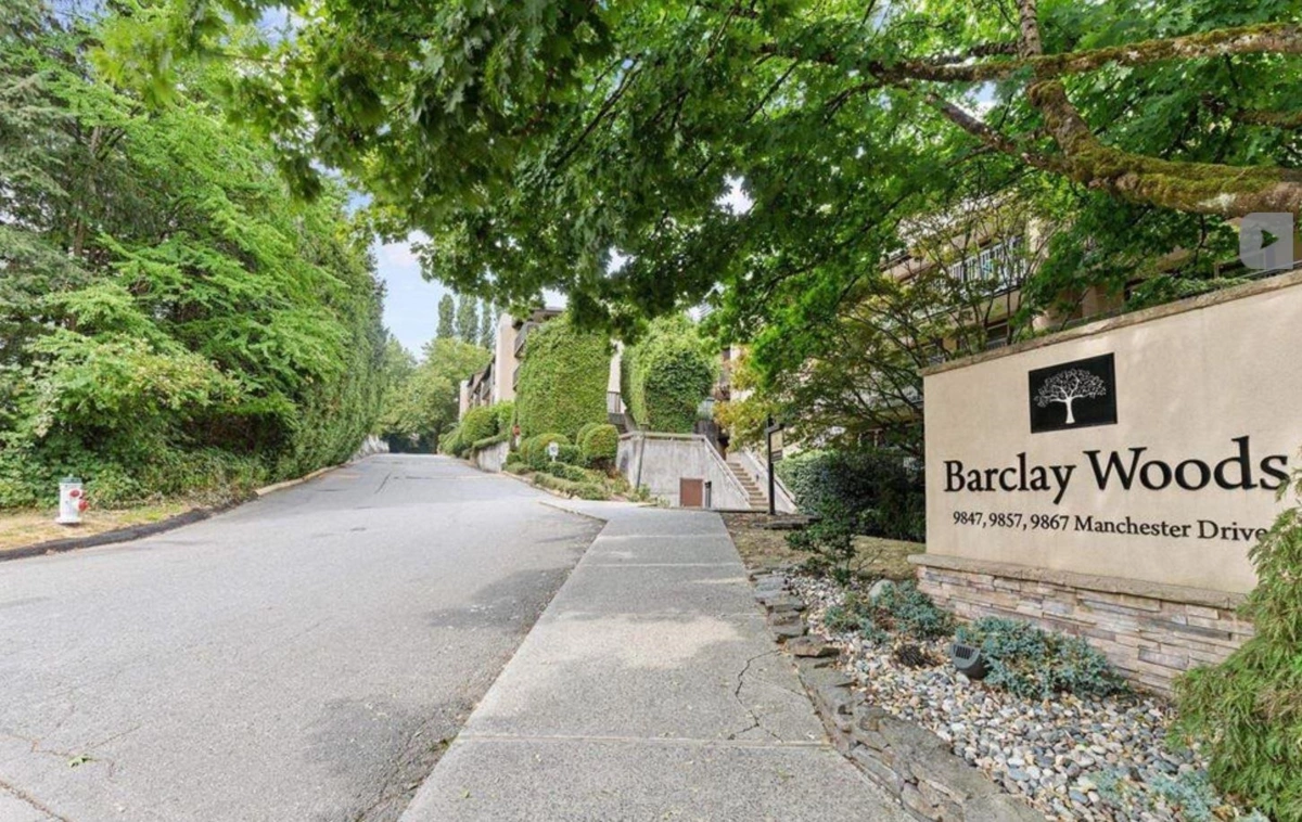 Exterior Rear Photo of 403 9867 Manchester Drive, Burnaby, BC