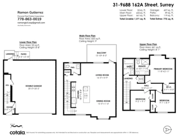 31 9688 162a Street, Surrey, BC, Surrey — Townhouse for sale