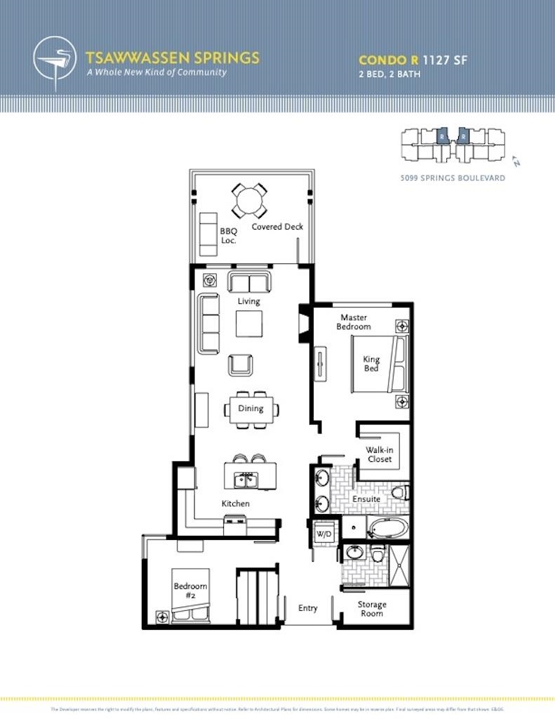 Entry Foyer Photo of 307 5099 Springs Boulevard, Delta, BC
