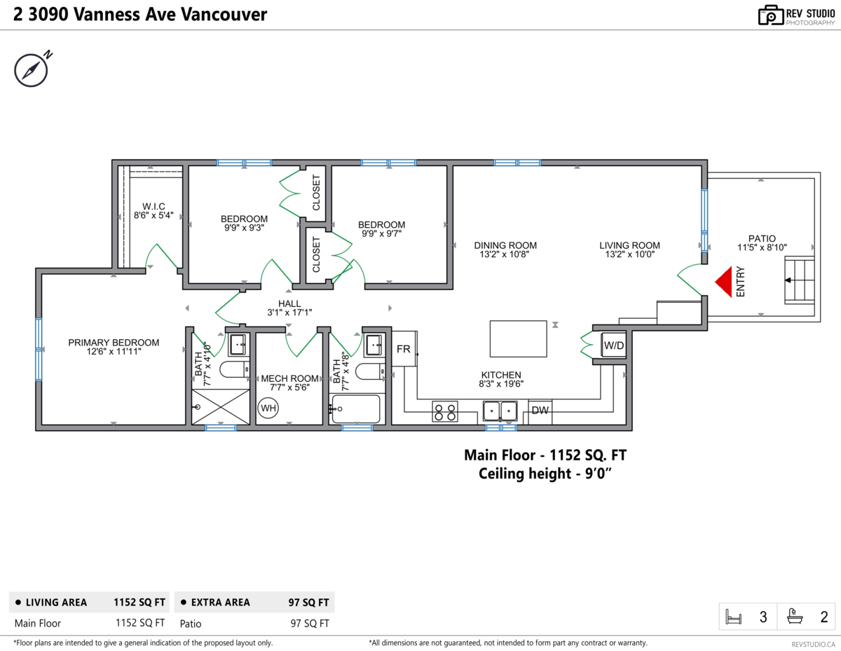 Exterior Rear Photo of 2 3090 Vanness Avenue, Vancouver, BC