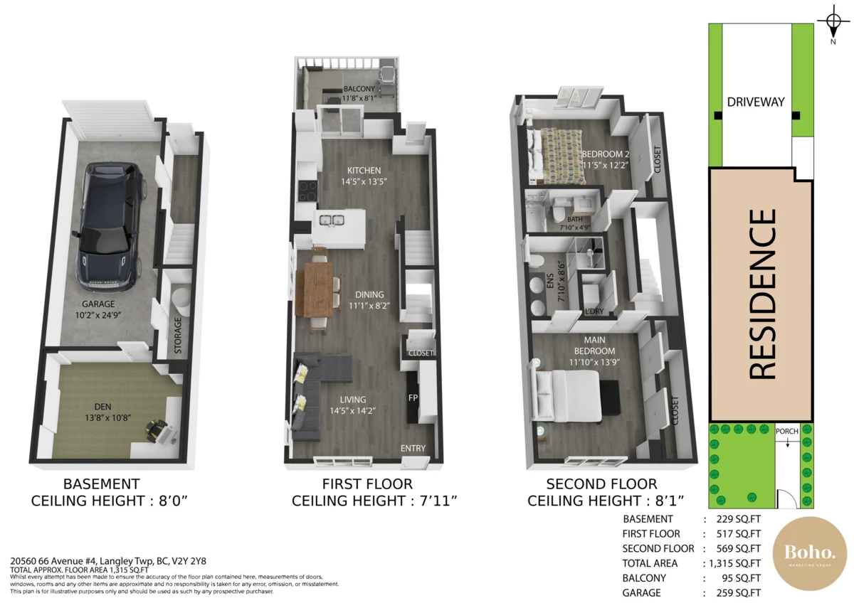 Exterior Rear Photo of 4 20560 66 Avenue, Langley, BC