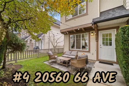 4 20560 66 Avenue, Langley, BC, Langley — Townhouse for sale