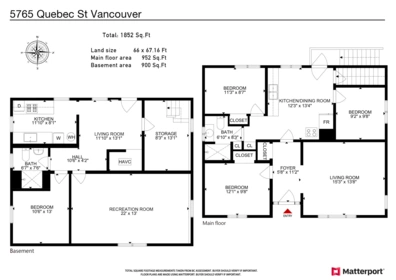 Bedroom 2 Photo of 5765 Quebec Street, Vancouver, BC