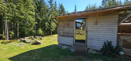 Aerial View of 2236 Mountain Road, Gambier Island, BC