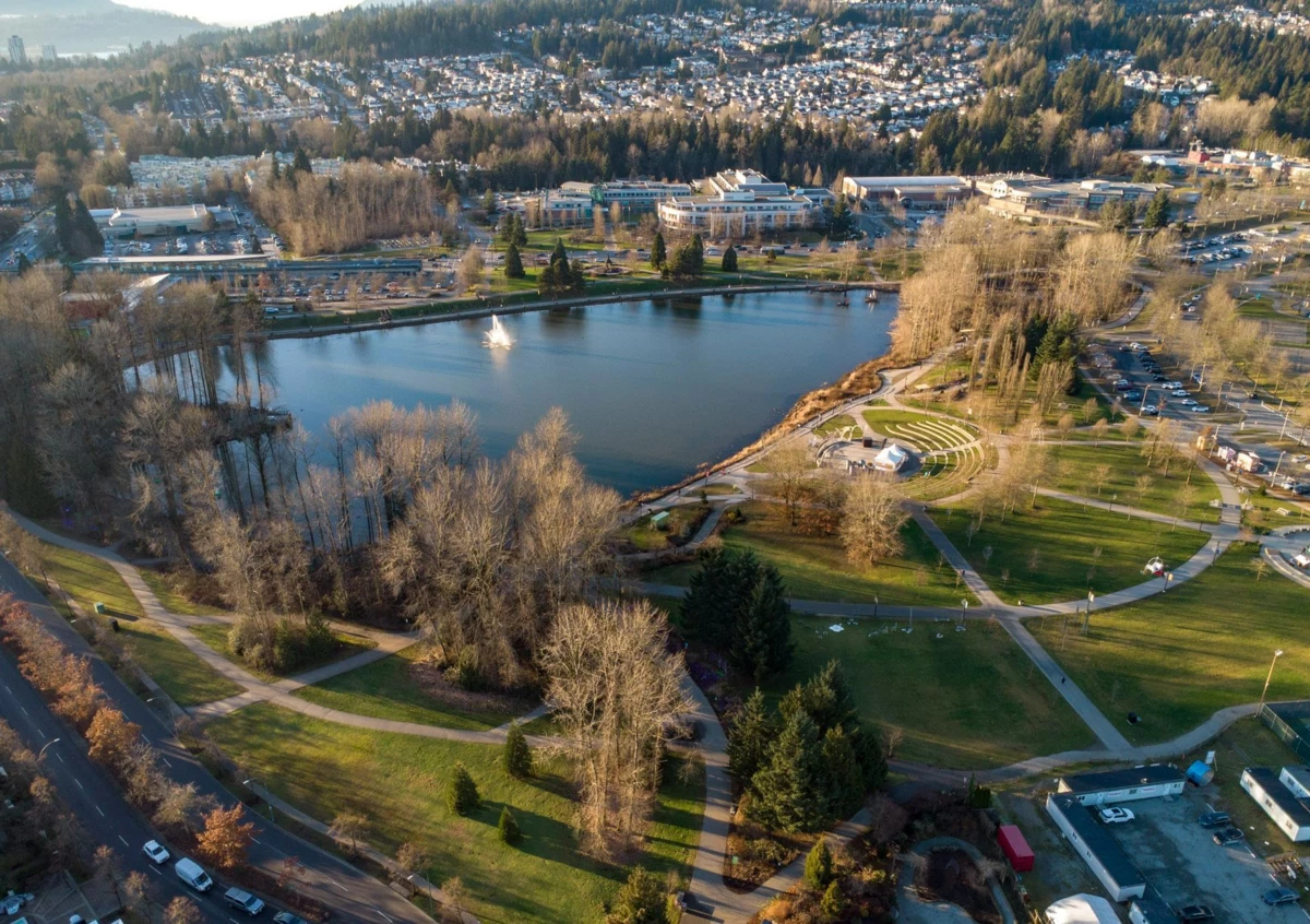 Aerial View of 601 1196 Pipeline Road, Coquitlam, BC