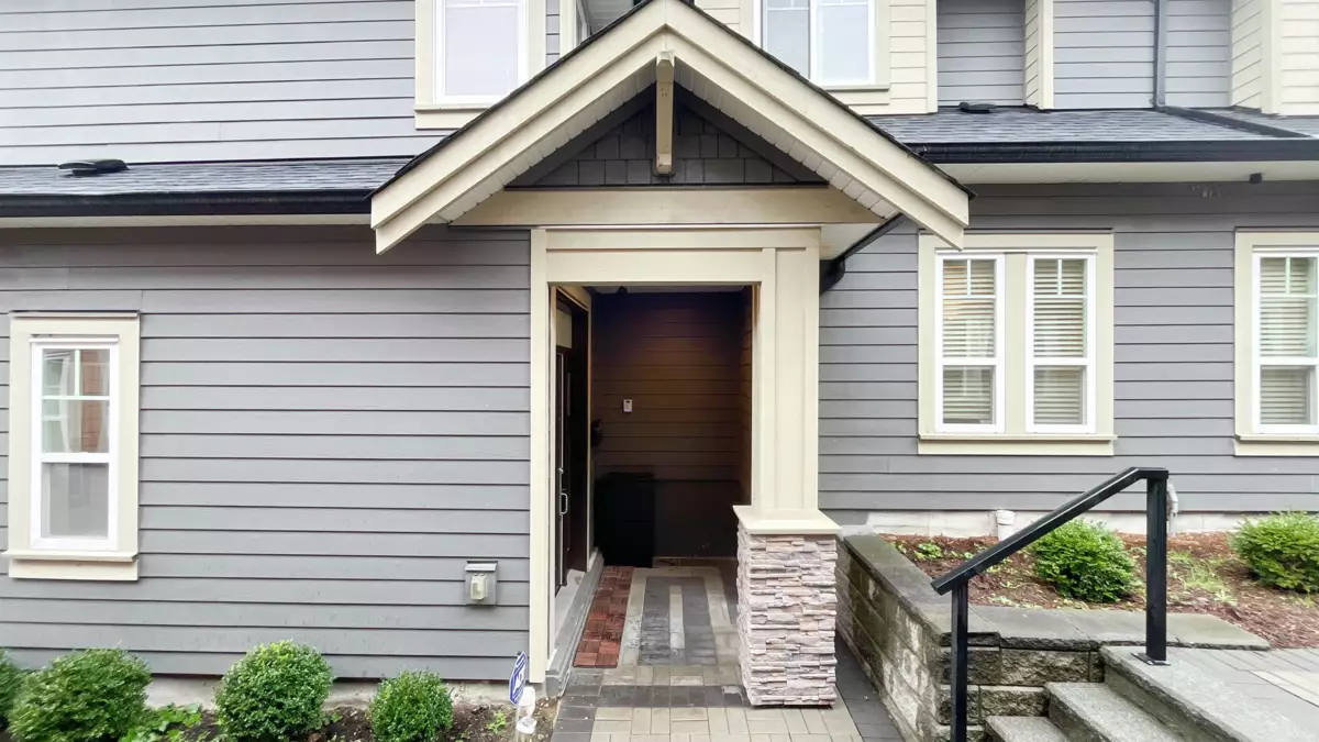 Exterior Rear Photo of 101 910 Delestre Avenue, Coquitlam, BC