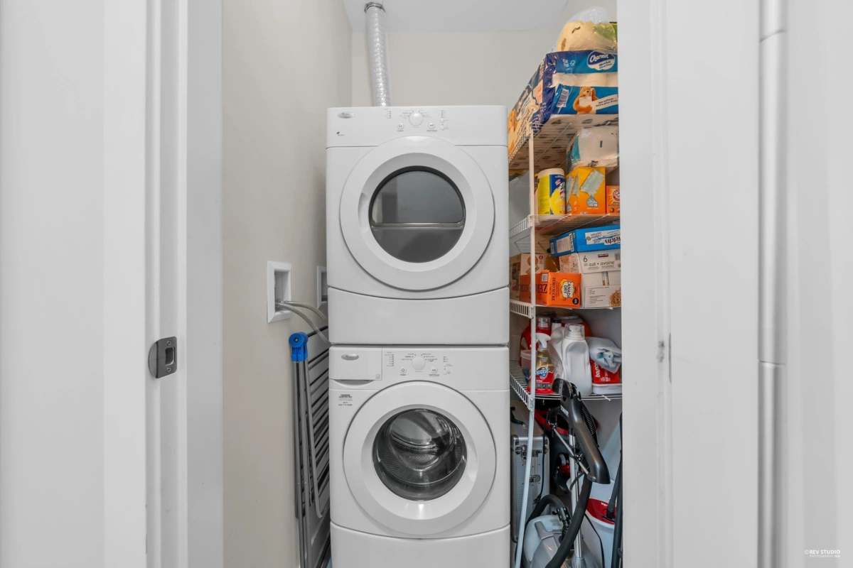 Laundry Room Photo of 412 545 Foster Avenue, Coquitlam, BC