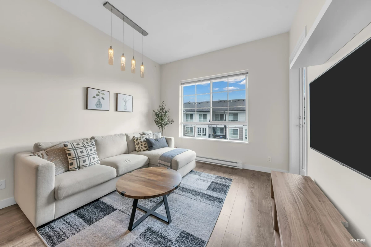Living Room Photo of 412 545 Foster Avenue, Coquitlam, BC