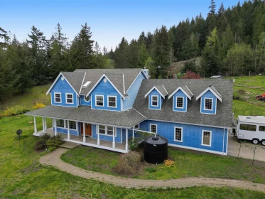 Aerial View of 488 Mckercher Road, Mayne Island, BC