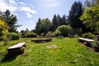 Aerial View of 2556 Lower Road, Roberts Creek, BC