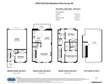 Front Yard Photo of 232 2218 Oak Meadows Drive, Surrey, BC