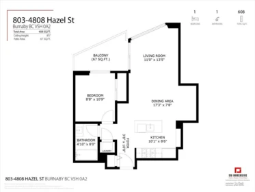 Swimming Pool Photo of 803 4808 Hazel Street, Burnaby, BC
