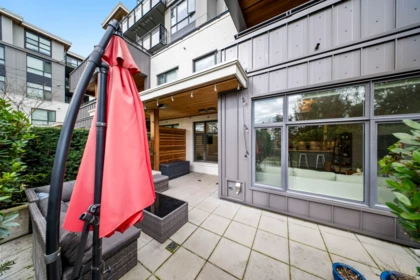 Outdoor Patio Photo of 110 707 E 3rd Street, North Vancouver, BC