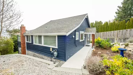 Aerial View of 6221 Sunshine Coast Highway, Sechelt, BC