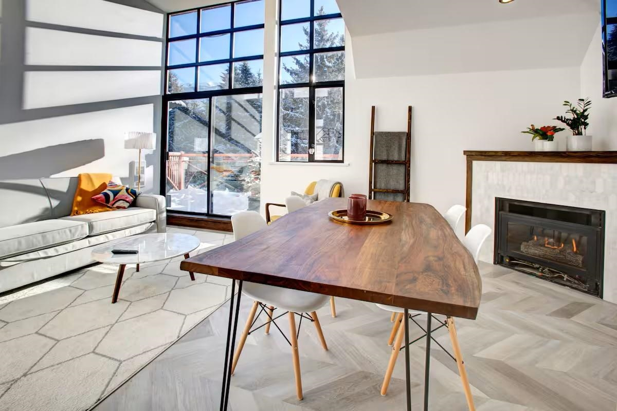 Living Room Photo of 501 4369 Main Street, Whistler, BC