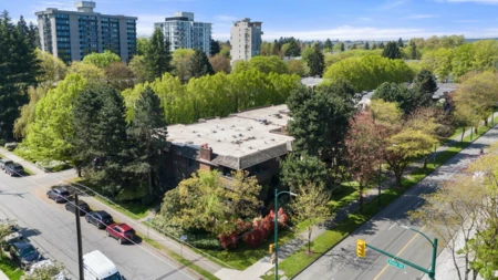 Aerial View of 209 1720 W 12th Avenue, Vancouver, BC