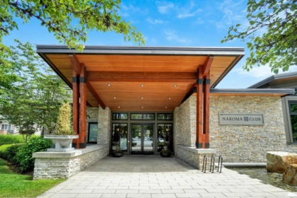 Aerial View of 2206 3100 Windsor Gate, Coquitlam, BC