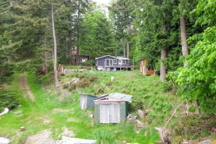Aerial View of 715 Bowen View Road, Gambier Island, BC
