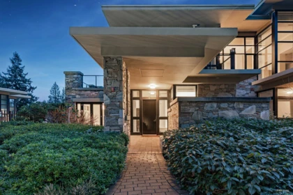 Aerial View of 303 2245 Twin Creek Place, West Vancouver, BC