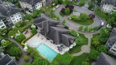 Aerial View of 232 9288 Odlin Road, Richmond, BC
