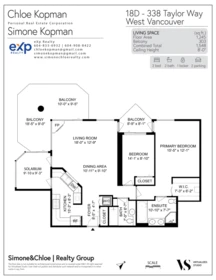 Aerial View of 18D 338 Taylor Way, West Vancouver, BC