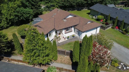 Aerial View of 1032 Edgewater Crescent, Squamish, BC
