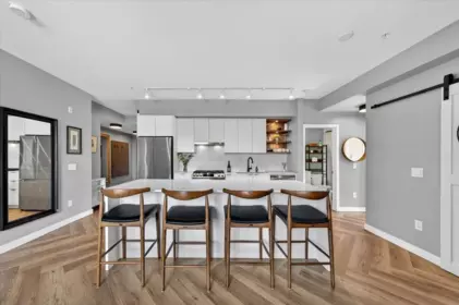 Kitchen Island Photo of 605 3229 St Johns Street, Port Moody, BC