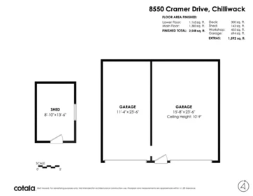 Aerial View of 8550 Cramer Drive, Chilliwack, BC