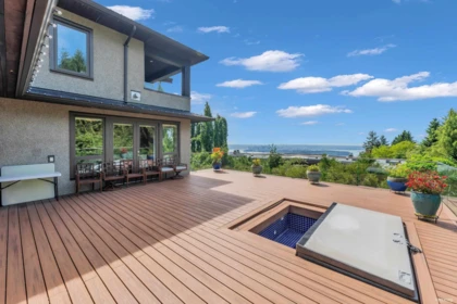 Aerial View of 1108 Highland Place, West Vancouver, BC