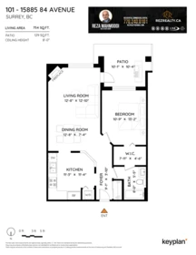 Outdoor Patio Photo of 101 15885 84 Avenue, Surrey, BC