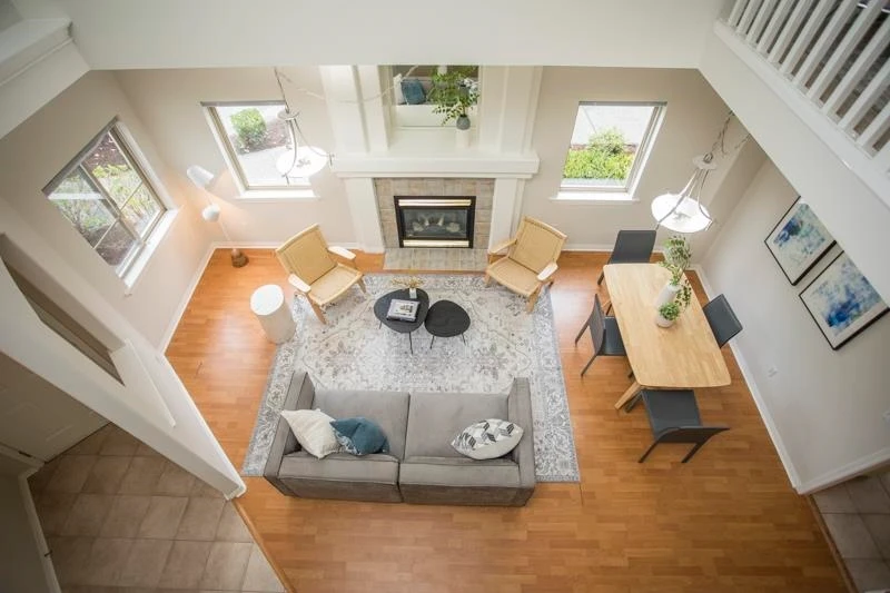 Living Room Photo of 7 3387 King George Boulevard, Surrey, BC