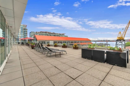 Aerial View of 901 172 Victory Ship Way, North Vancouver, BC