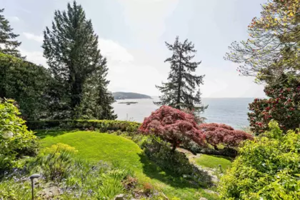 Aerial View of 6054 Gleneagles Drive, West Vancouver, BC