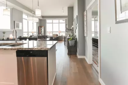 Kitchen Island Photo of 409 4977 Springs Boulevard, Delta, BC