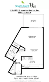 Garage Interior Photo of 110 15020 North Bluff Road, White Rock, BC