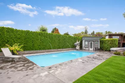Aerial View of 4415 217a Street, Langley, BC