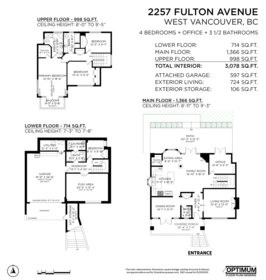 2257 Fulton Avenue, West Vancouver, BC, West Vancouver — Single Family Residence for sale