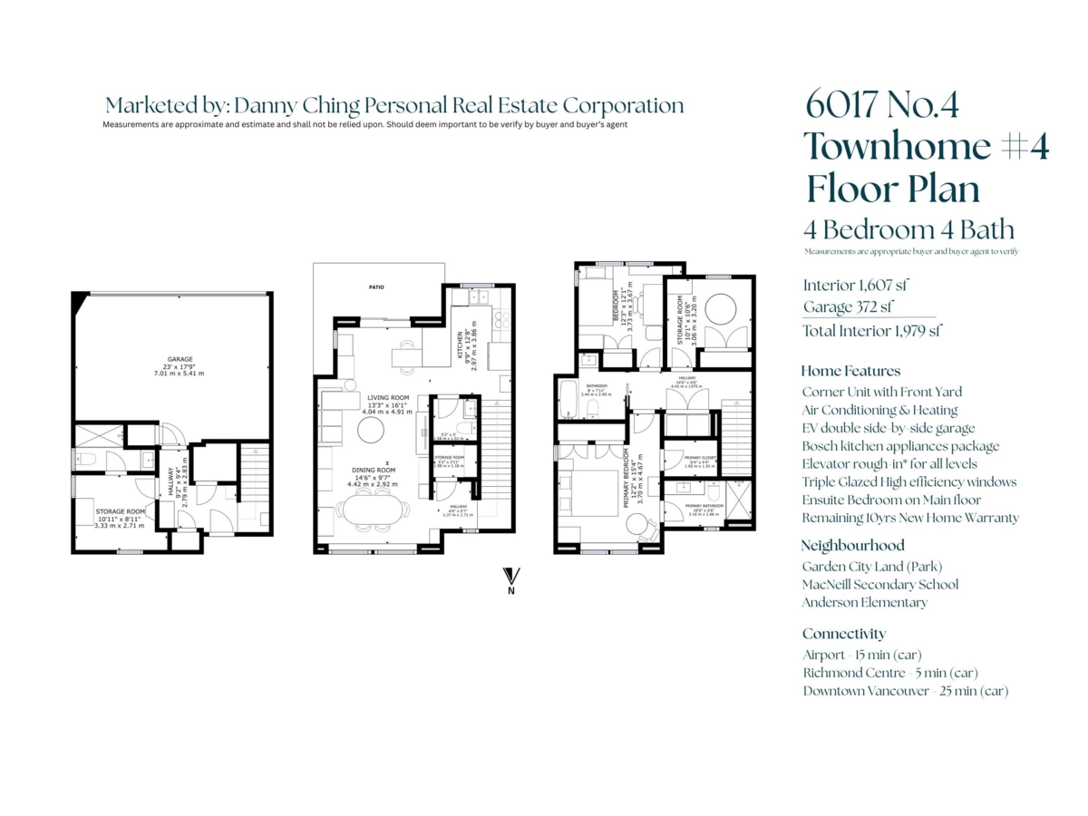 Exterior Rear Photo of 4 6017 No. 4 Road, Richmond, BC