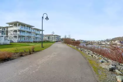 Aerial View of 27 5551 Admiral Way, Ladner, BC